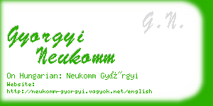 gyorgyi neukomm business card